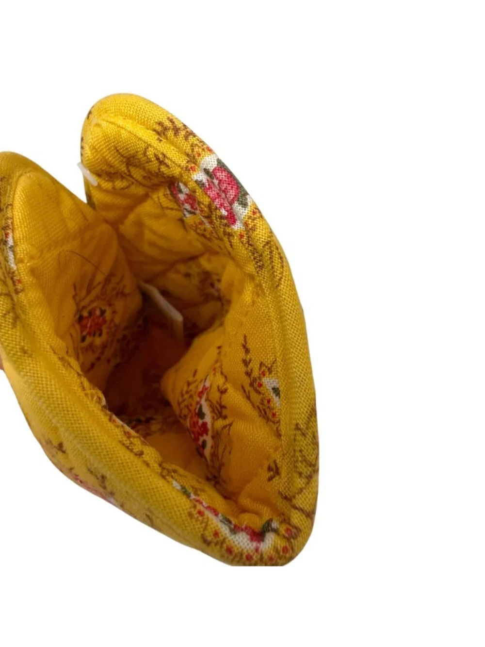 Quilted Keepers Eyeglass Cases Pair French Country Floral Red Yellow